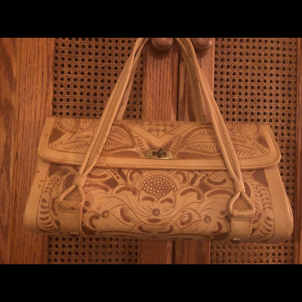 Avelar Mexican hand tooled bag